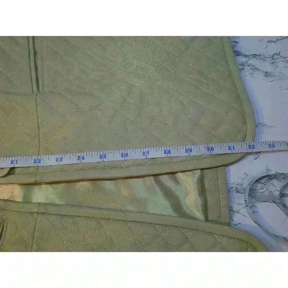 Leather Jacket Lightly Quilted Velvet Trim Pamela McCoy Size XL - Picture 15 of 16